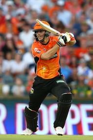 PERTH, AUSTRALIA - DECEMBER 23: Mitch Marsh of the Scorchers bats during the Big Bash League between the Perth Scorchers and Adelaide Strikers at WACA on December 23, 2016 in Perth, Australia.  (Photo by Paul Kane/Getty Images)